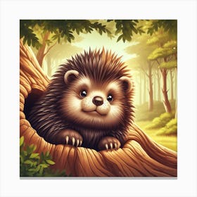 Baby Porcupine Canvas Print