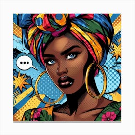 Halima Pop African Woman Canvas Print