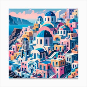 Santorini Island Canvas Print