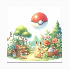 Pokemon 5 Canvas Print