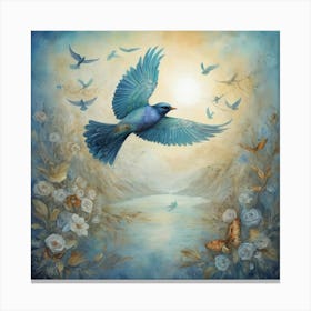 Silent Wings A Bird S Journey Art Print 1 Canvas Print