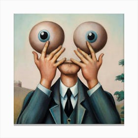 Man With Two Eyes Canvas Print
