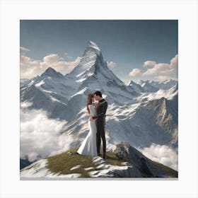 Switzerland Wedding Canvas Print