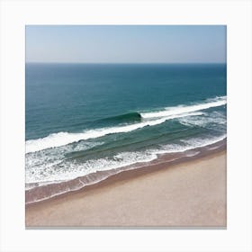 Aerial View Of A Beach 26 Canvas Print