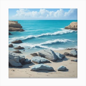 Rocky Beach 1 Canvas Print