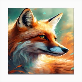 Fox Painting 1 Canvas Print