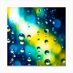 Raindrops Mid fall AI Canvas Print