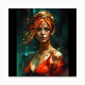 A Ultra Realistic Poster Of Nami From One Piece In (1) Canvas Print