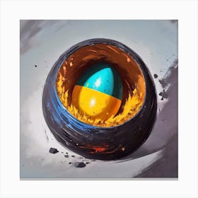 Egg Of Fire Canvas Print
