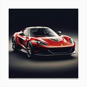 Lotus Car Automobile Vehicle Automotive British Brand Logo Iconic Performance Stylish Des Canvas Print