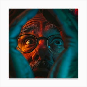 Man With Glasses 3 Canvas Print