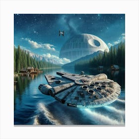Star Wars Millennium Falcon Canvas Print