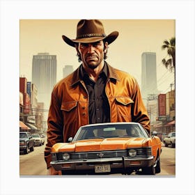 Grand Theft Auto Canvas Print