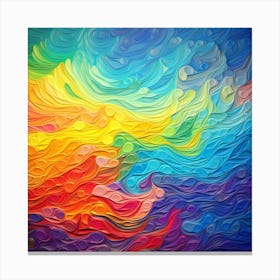 Abstract Colorful Abstract Painting 11 Canvas Print