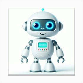 Cute Robot 4 Canvas Print