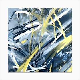 Abstract Of Yellow And Blue Canvas Print