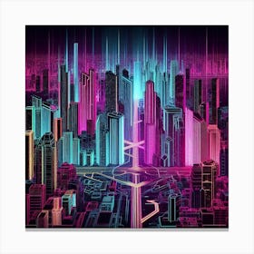 Futuristic City 19 Canvas Print