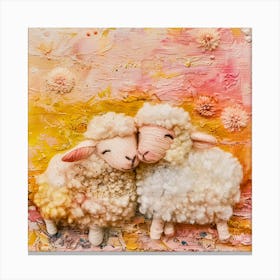 Sheep Love 1 Canvas Print