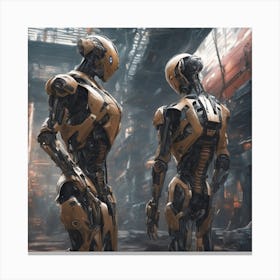 A Highly Advanced Android With Synthetic Skin And Emotions, Indistinguishable From Humans 9 Canvas Print