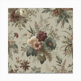 Floral Wallpaper 6 Canvas Print