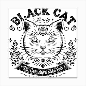 Black Cat Canvas Print