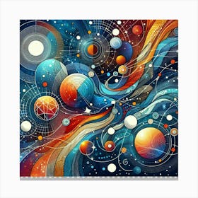 Abstract Space Painting Canvas Print