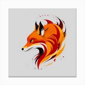 Fox Head 6 Canvas Print