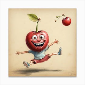 Cherry Jumper Canvas Print