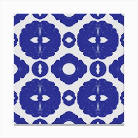 Blue And White Pattern Canvas Print