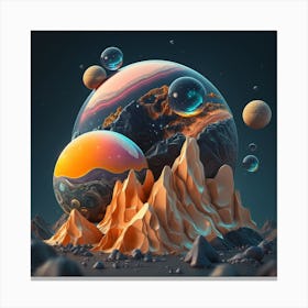 Planet In Space 1 Canvas Print