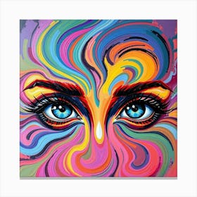 Psychedelic Painting 10 Canvas Print