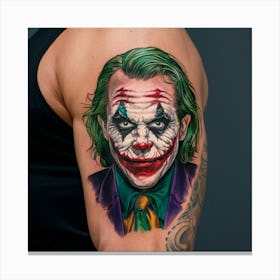 Joker Tattoo 1 Canvas Print