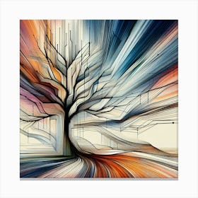 Abstract tree 3 Canvas Print