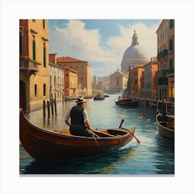 the Doges of Venice Oil on Canvas Style Canvas Print