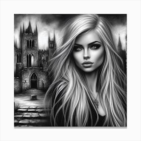 Gothic Girl Canvas Print