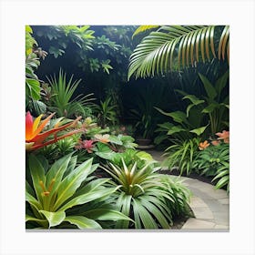 Tropical Garden Canvas Print