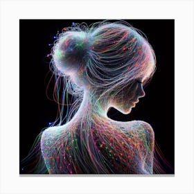 Colorful woman 6 Canvas Print