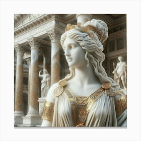 Statue Of Aphrodite 3 Canvas Print