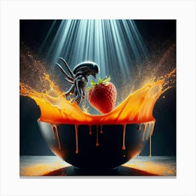 Aliens In A Bowl Canvas Print