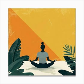 A Yoga Session Minimal Illustration 1718673713 1 Canvas Print