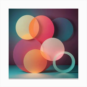 Abstract Circles 21 Canvas Print