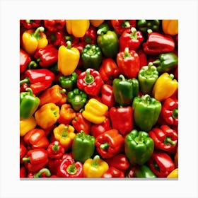 Colorful Peppers 71 Canvas Print