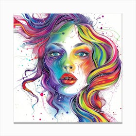 Rainbow Woman 2 Canvas Print