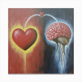 Heart And Brain 1 Canvas Print