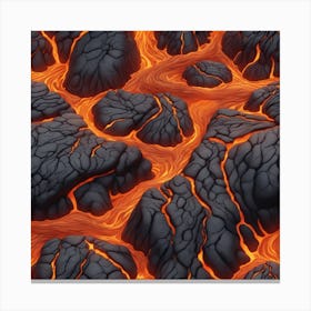 Lava texture 29 Canvas Print