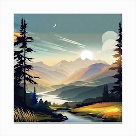 Landscape Painting 174 Canvas Print