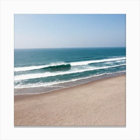 Aerial View Of A Beach 16 Canvas Print