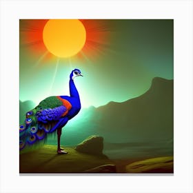 Peacock 2 Canvas Print