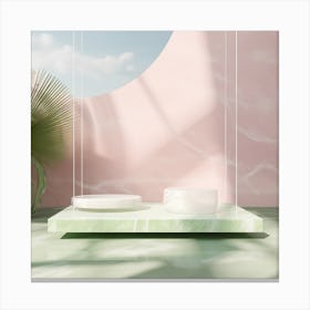 Pink Nature dream Contemporary V2 Canvas Print