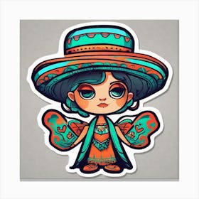 Mexican Girl 34 Canvas Print